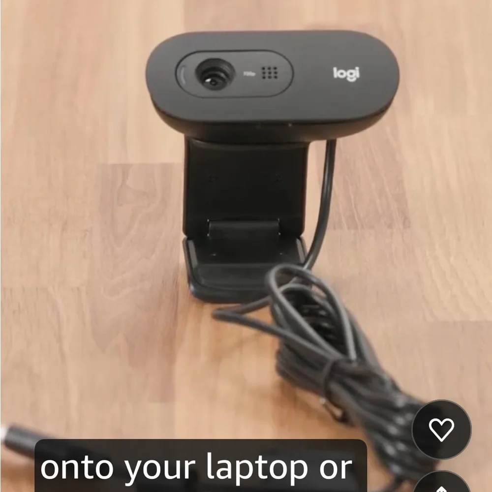 Webcam video calls microphone zoom long range Logitech C505 HD Black